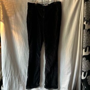 Old Navy Extra High Rise Kicker Boot-Cut Black Velvet 14 Pants Holiday Christmas